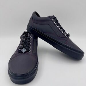 NWOB Vans Harry Potter Old Skool Deathly Hallows Black Sneakers Women 7.5; Men 6